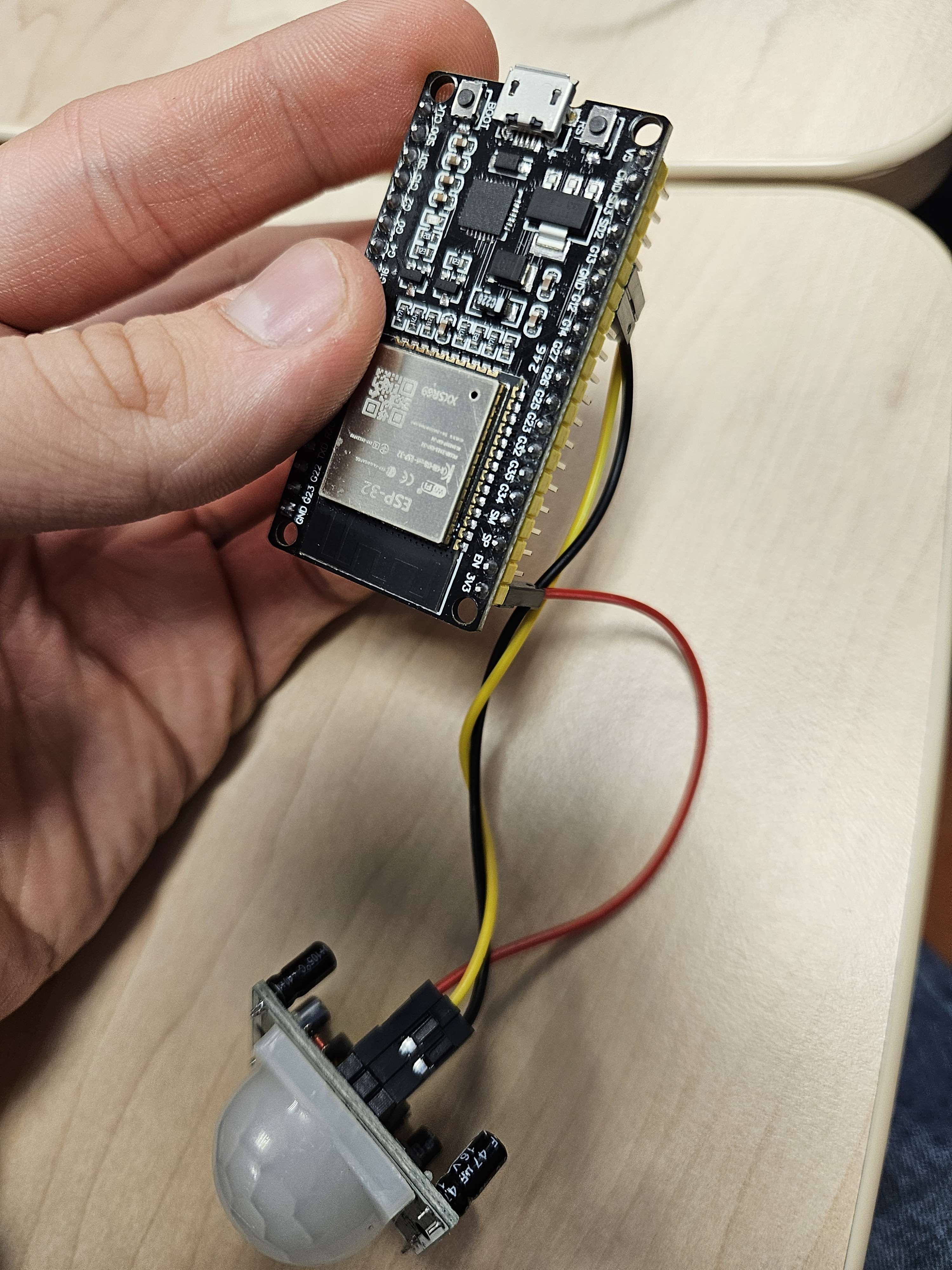 ESP32 bewegingsdetectie project